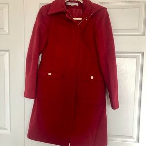 Larry Levine zip up wool coat